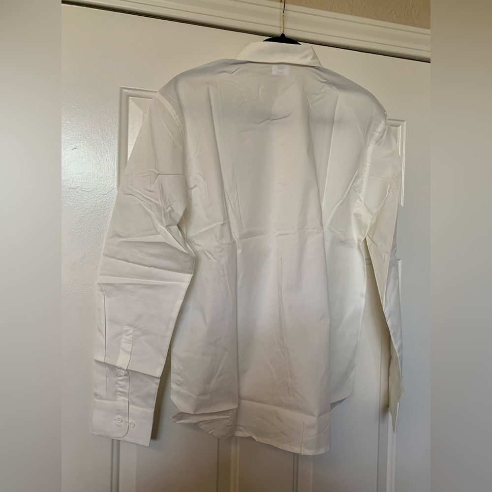 Men’s (BUNDLE OF TWO) White Dress Shirts NWT 🌴 - Picture 2 of 11